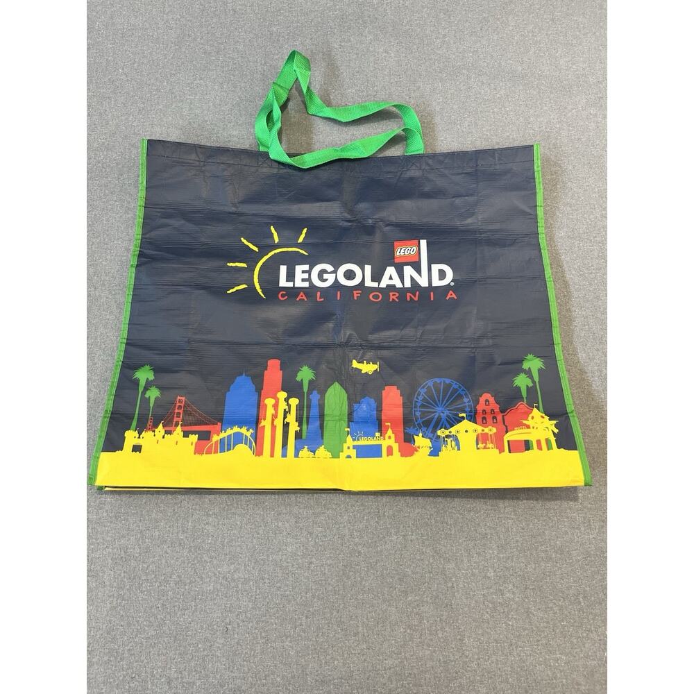 Legoland California Reusable Shopping Bag Navy Blue 20.5"X24”